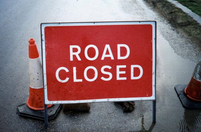 Pointless road closure no-one adhered to!
