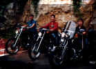 Lisa, Shelia And Ann On Harleys