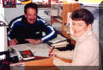 Rick and Lisa get the paper work out of the way.