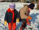 Fun in the snow, January 2004
