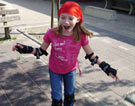 Marrit learning to skate, august 2006