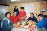 Workmen having lunch