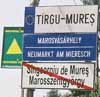 Sign: Leaving S�ngeorgiu de Mures and Entering Tirgu Mures