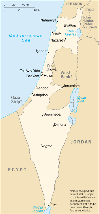 More maps of Israel