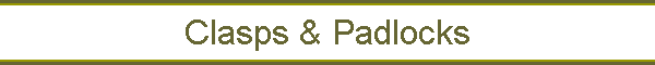 Clasps & Padlocks