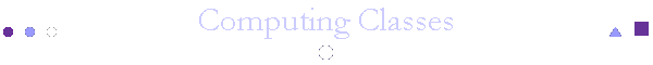 Computing Classes
