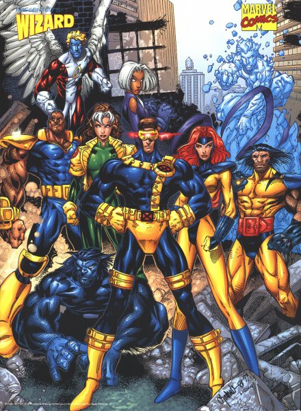 XMen Blue Strike Team Cyclops Wolverine Gambit Beast Psylocke y Rogue 