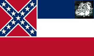Burton's Bulldogs Battle Flag