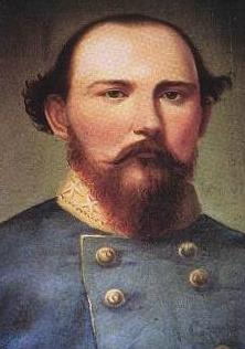 BG Benjamin Hardin Helm, killed at Chickamauga.  Painting by his daughter; brother-in-law to Mary Lincoln.  From Voices of the Civil War:  Chickamauga, Time-Life Books, Alexandria VA, 1997, p. 106.