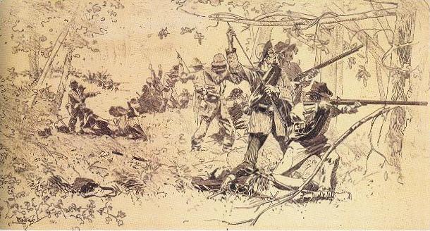 Confederates at Chickamauga, by Walton Tabor