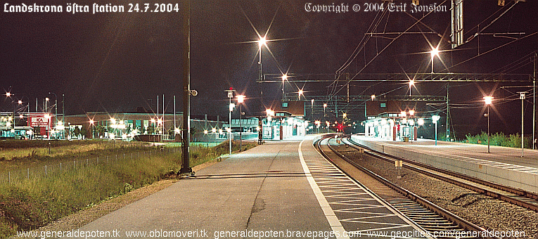 bild av Landskrona östra station 24.7.2004
