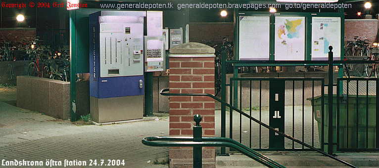 bild på Landskrona östra station 24.7.2004