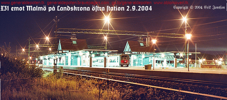 bild av X31 på Landskrona östra station 2.9.2004