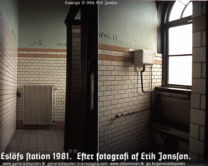 bild av pissoaren på Eslövs station 1981.