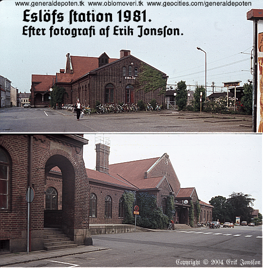 bild av Eslövs station 1981.