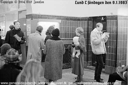 bild av väntsalen på Lund C den 9.1.1983