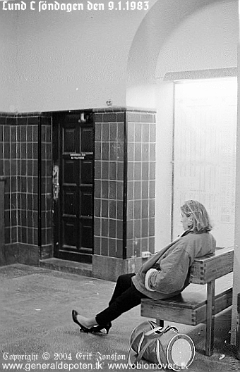 bild av väntsalen på Lund C den 9.1.1983