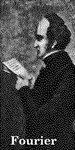 Bild av den franske utopiske socialisten Fourier. Om man klickar på denna svartvita rasterbild får man se en bild med flera gråtoner och högre upplösning.
