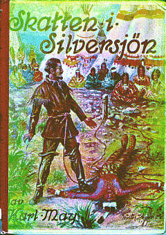 bild av omslaget till ungdomsboken Skatten i Silversjön av Karl May