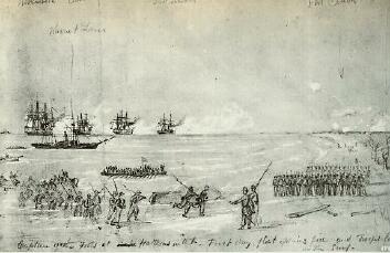 Troops-a-Shore !