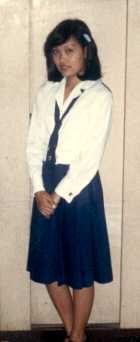 Jocelyn in her Sampaloc Manila Boarding House - 1979