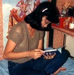 Jocelyn reading Gentry's letters hidden in the pages of her school books - 1980
