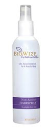 Click Here to get BioWize Botanicals All Natural Hair Care Products - Non-aerosol Hairspray