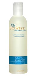 Click Here to get BioWize Botanicals All Natural Hair Care Products - KuKui Wash Shampoo