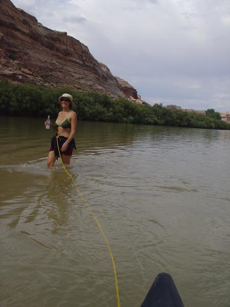 wading