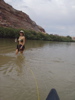 wading