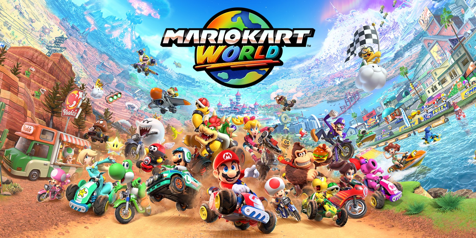 Mario Kart World Cover Art