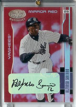 2003 Leaf Red Auto Soriano