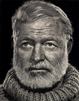A picture of Hemingway.
