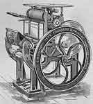 A picture of a printing press.