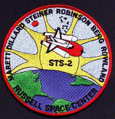 STS-2 Mission Patch designed by John L.
