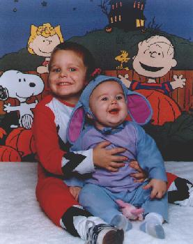 Tyler and Savannah's Halloween Picture