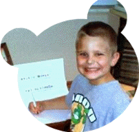 Tyler working on some homework