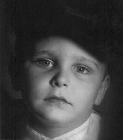 Tyler pictured in turn of the century clothing.