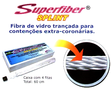 SUPERFIBER SPLINT - Fibra de vidro tran�ada para contenc�es extra-coron�rias