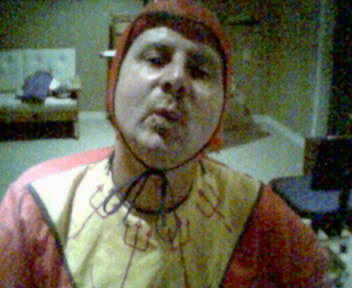 Devil me with puckered regular lips