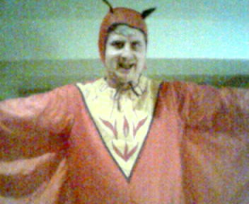 Me as devil spreading my winged arms