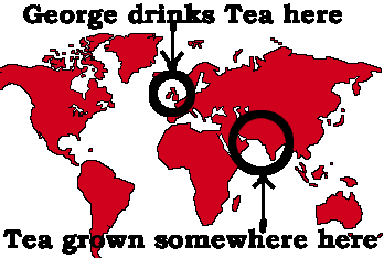 tea map of the world