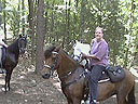 Chris and Zamora at Fort Mountain Trail Ride
