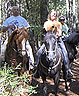 Taking a break for a candid shot on the Treasure Hunt ride