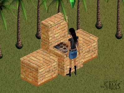 vacation grill orange brick