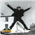 Leaping in the air