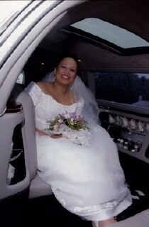 Christina in the limo