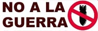 No a la Guerra, Paz solo Paz