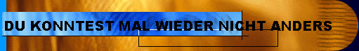  DU KONNTEST MAL WIEDER NICHT ANDERS 