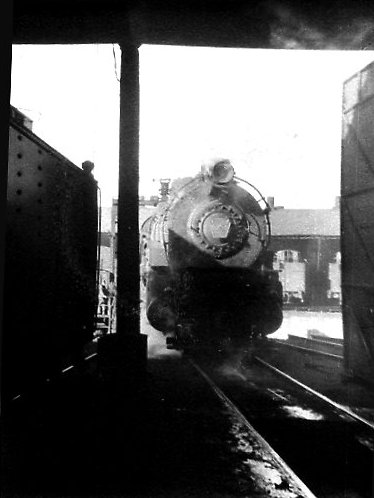M1 or M1A 4-8-2 on a roundhouse turntable